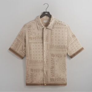 Kith Bandana Mesh Woodpoint Shirt Sz S